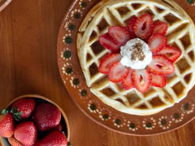 Waffle de Fresa