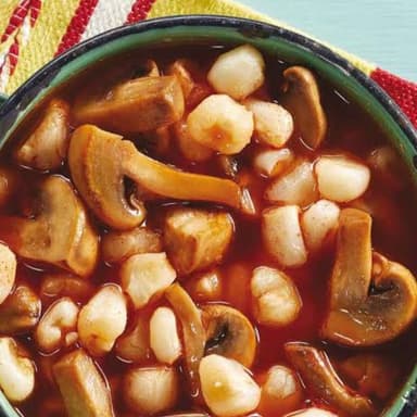 Pozole de champiñones