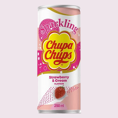 Sparkling chupa chups strawberry cream 250ml