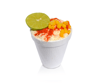 2 Vasos de Elote + 1 Coca cola