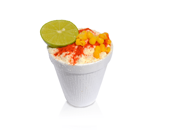 2 Vasos de Elote + 1 Coca cola