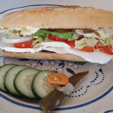 Lonche de Jamón y Panela