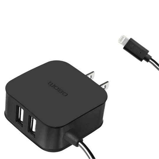 CARGADOR MOBO LIGTHNING (IPHONE) 3A, 2 SALIDAS USB