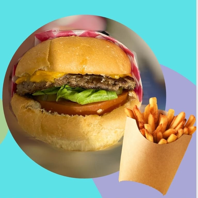 Hamburguesa Clásica Con Papas