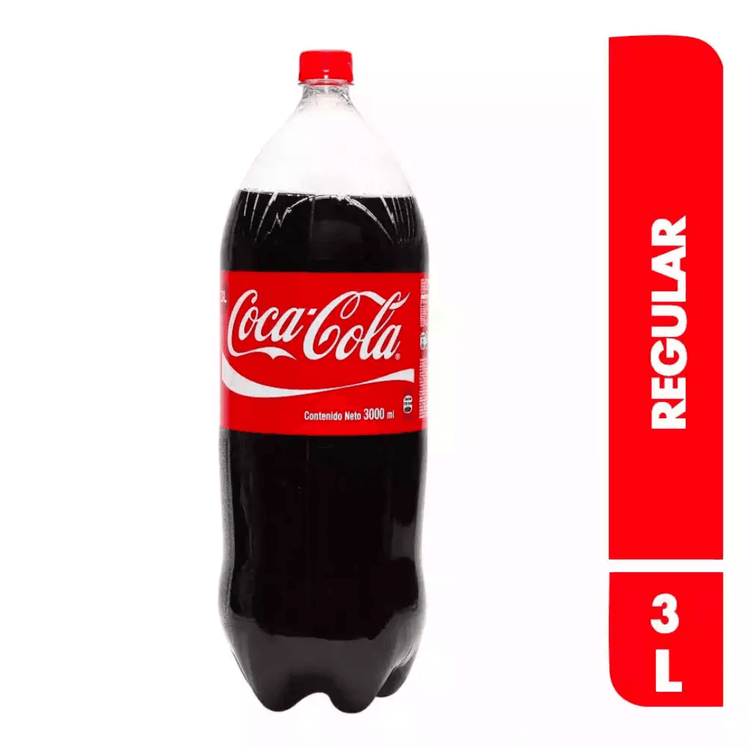 COCA REGULAR  3 LITROS