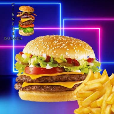 Burger Doble con Papas 60g