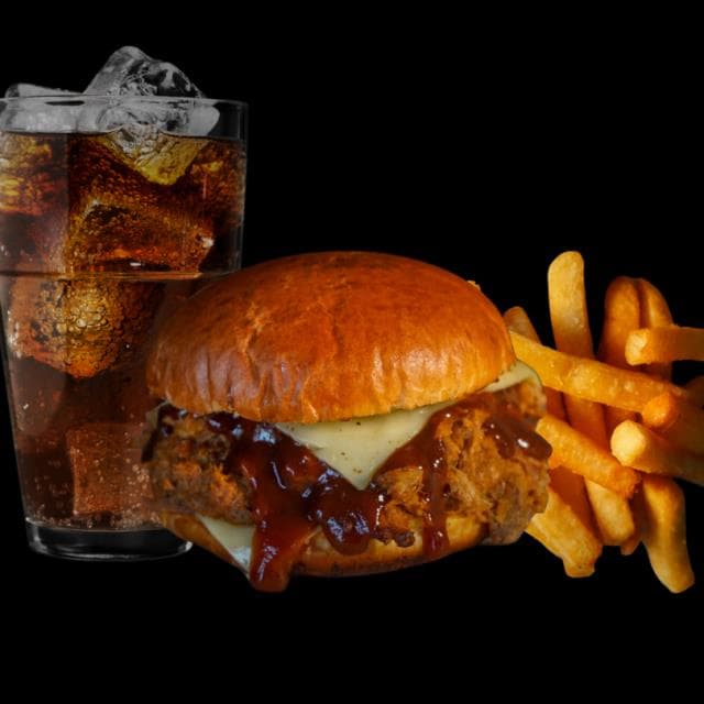 COMBO PULLED PORK BURGER