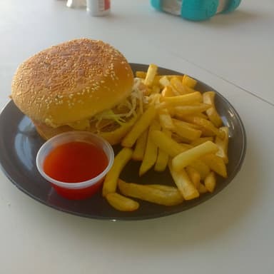Hamburguesa Clasica con Papas