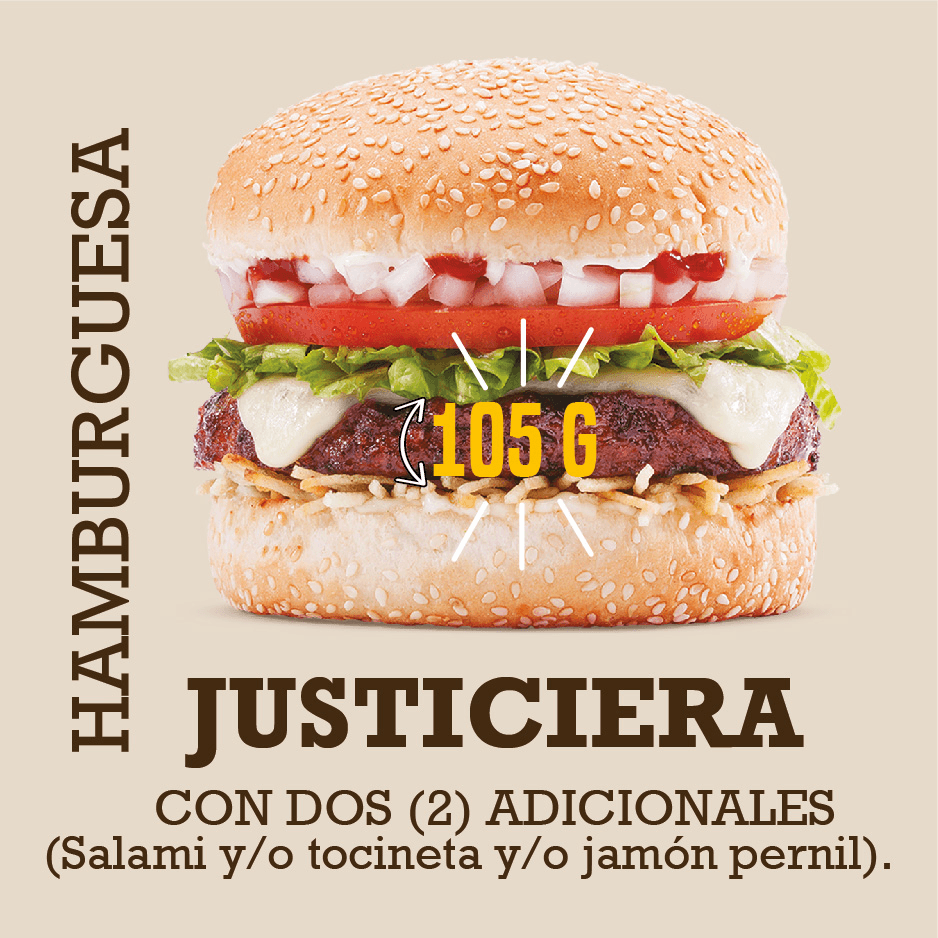 Hamburguesa Justiciera 105 g