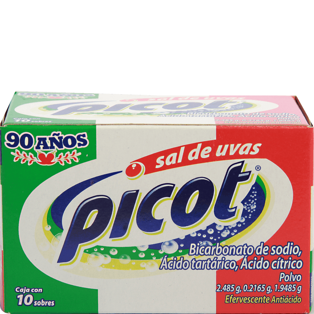 Antiacido Sal de Uvas Picot 10 pz caja