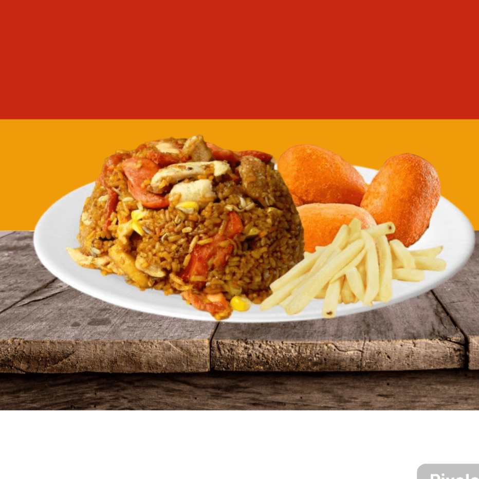 Combo Personal Arroz +3 Croqueta De Pollo + Papa