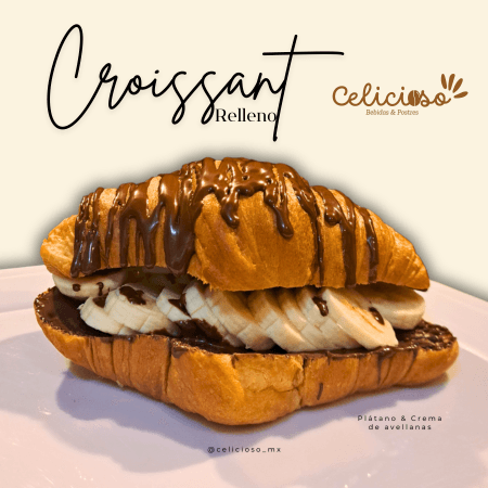 Croissant Plátano y Nutella