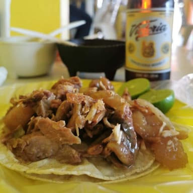 Taco de maciza con cuero