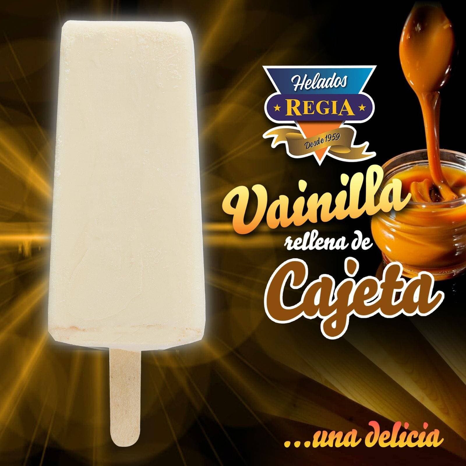 Paleta Crema Vainilla con Cajeta