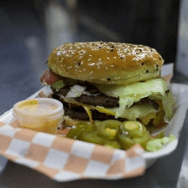 Hamburguesa Doble Carne con Piña