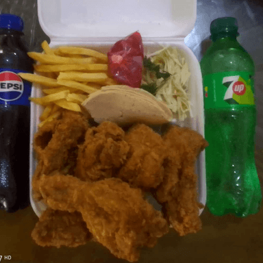 Box pareja pollo frito.   (6piezas)