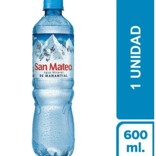 Agua mineral San Mateo sin gas
