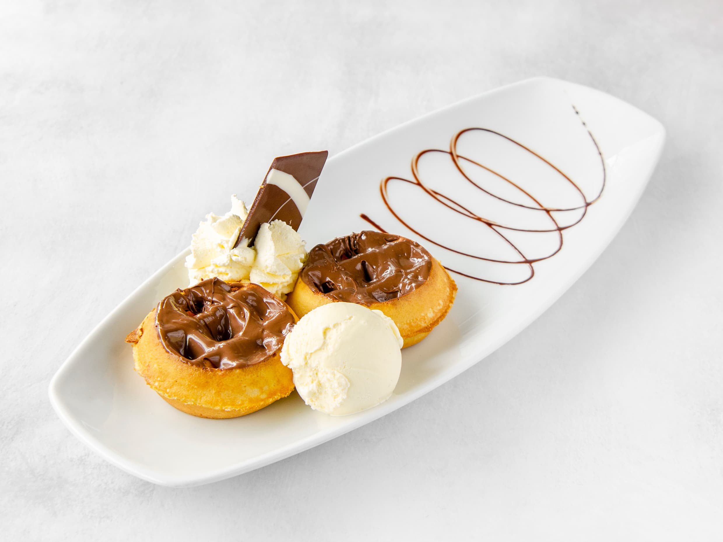 Mini Waffles Nutella