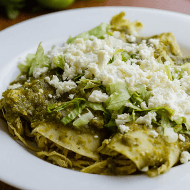 Enchiladas Verdes con Pollo