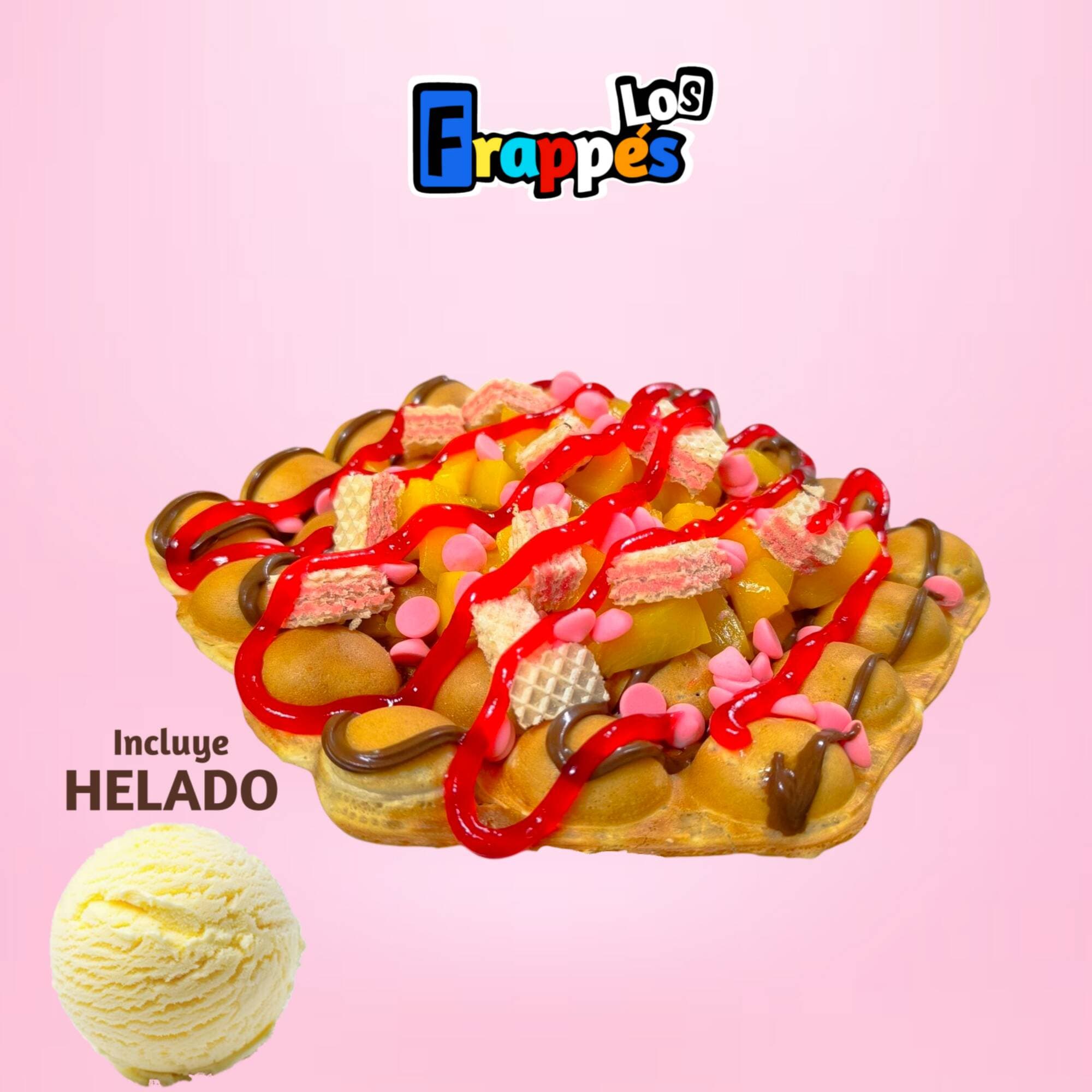 WAFFLE Burbuja 5 Ingredientes