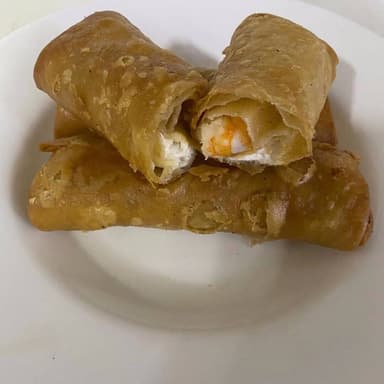 3 Rollos de Camarón con Queso Filadelfia