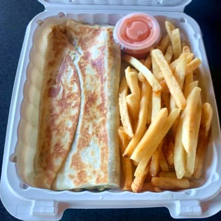 4burritos  con papas