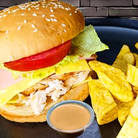 Burger Chicken Deshilachado Huevo