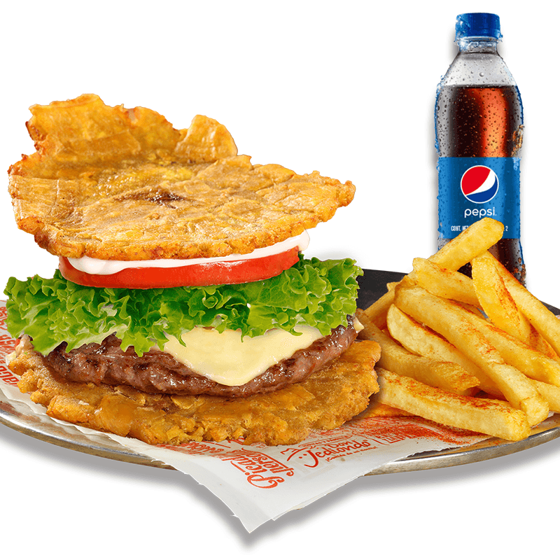 Hamburguesa Patacón en Combo
