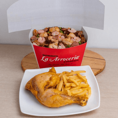 combo 5 porciones + 1/4 pollo