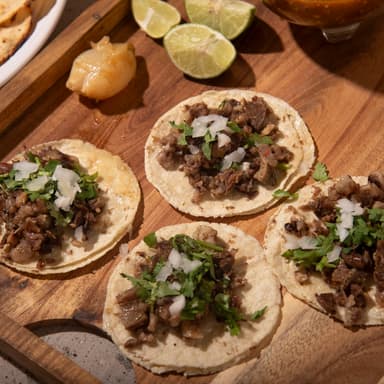 Taco de Carne de Cabeza (res).