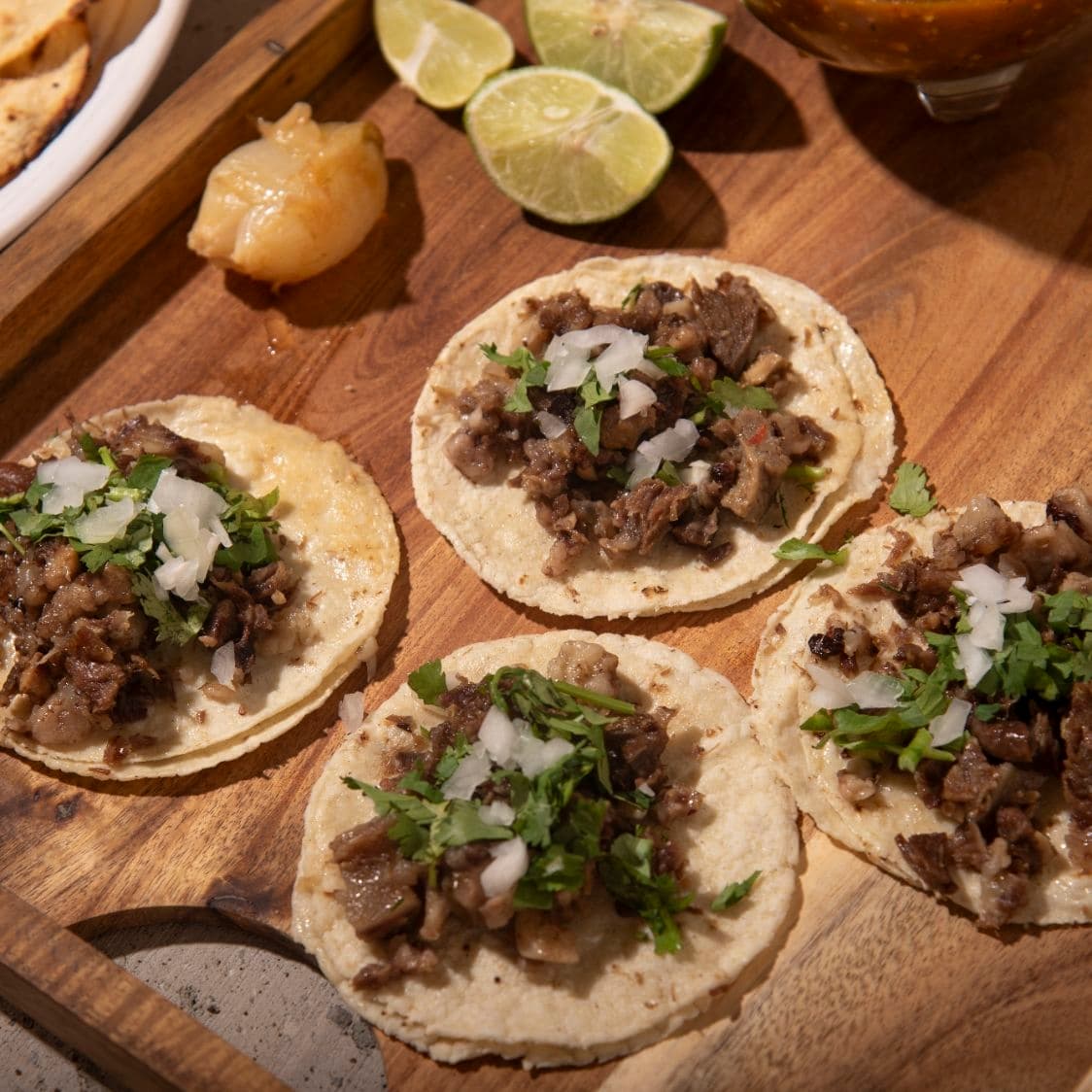 Taco de Carne de Cabeza (res).
