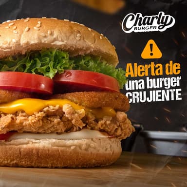 Burger Cruji Pollo con Papa