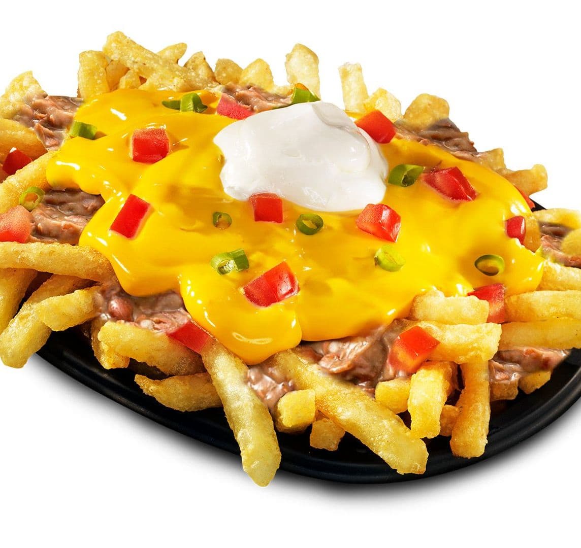 Fiesta Fries Supreme con frijoles