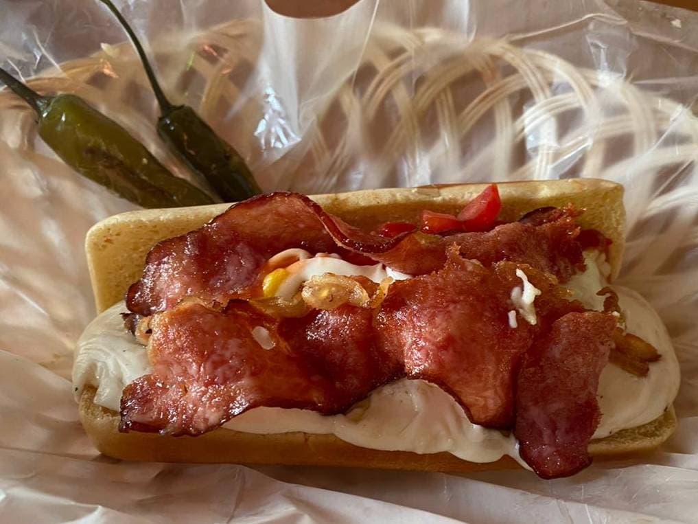 Hot Dog con Tocino