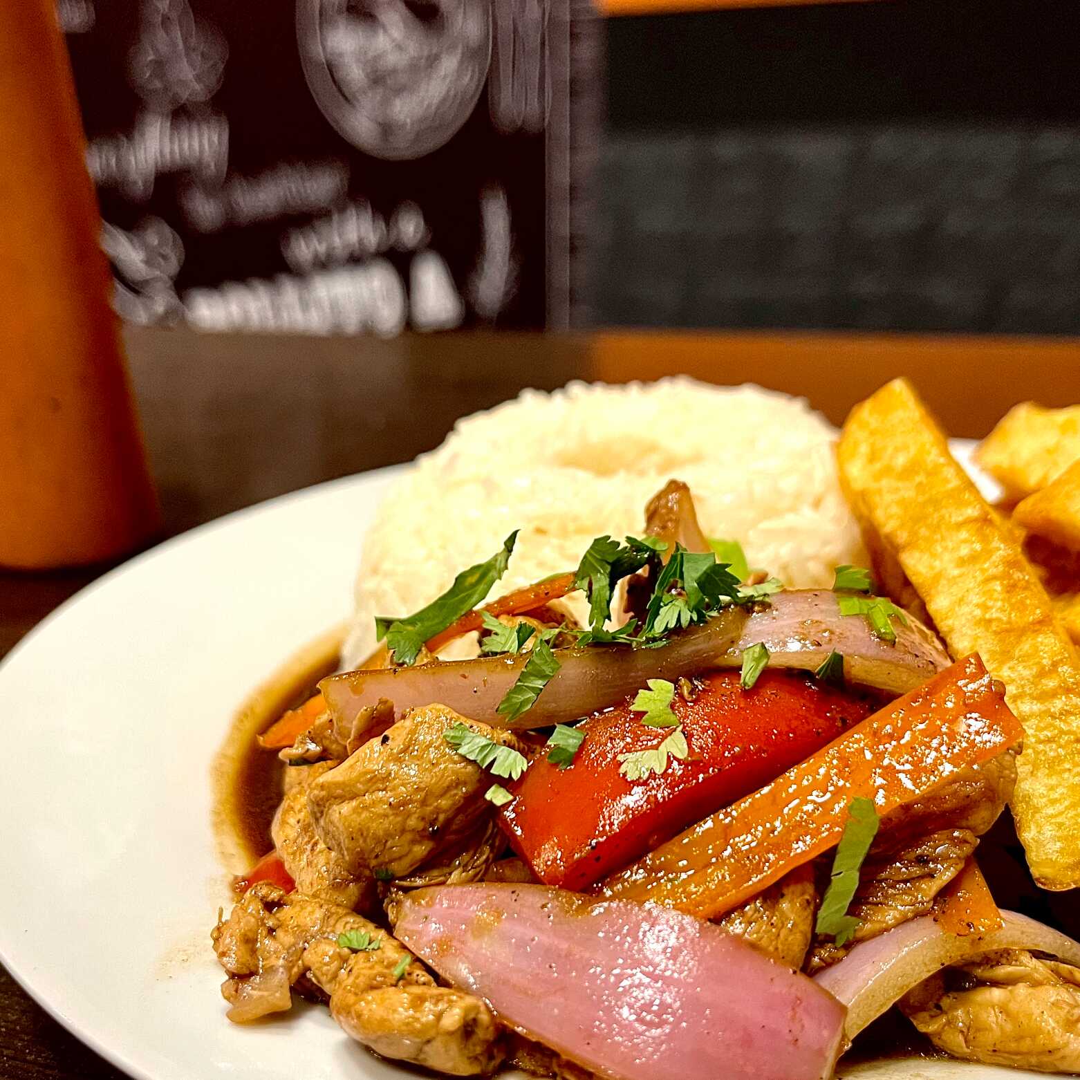 Saltado de carne