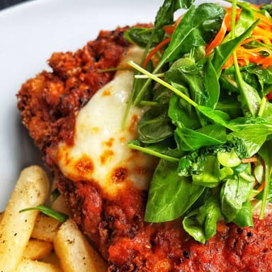 Milanesa de pollo arrabiata