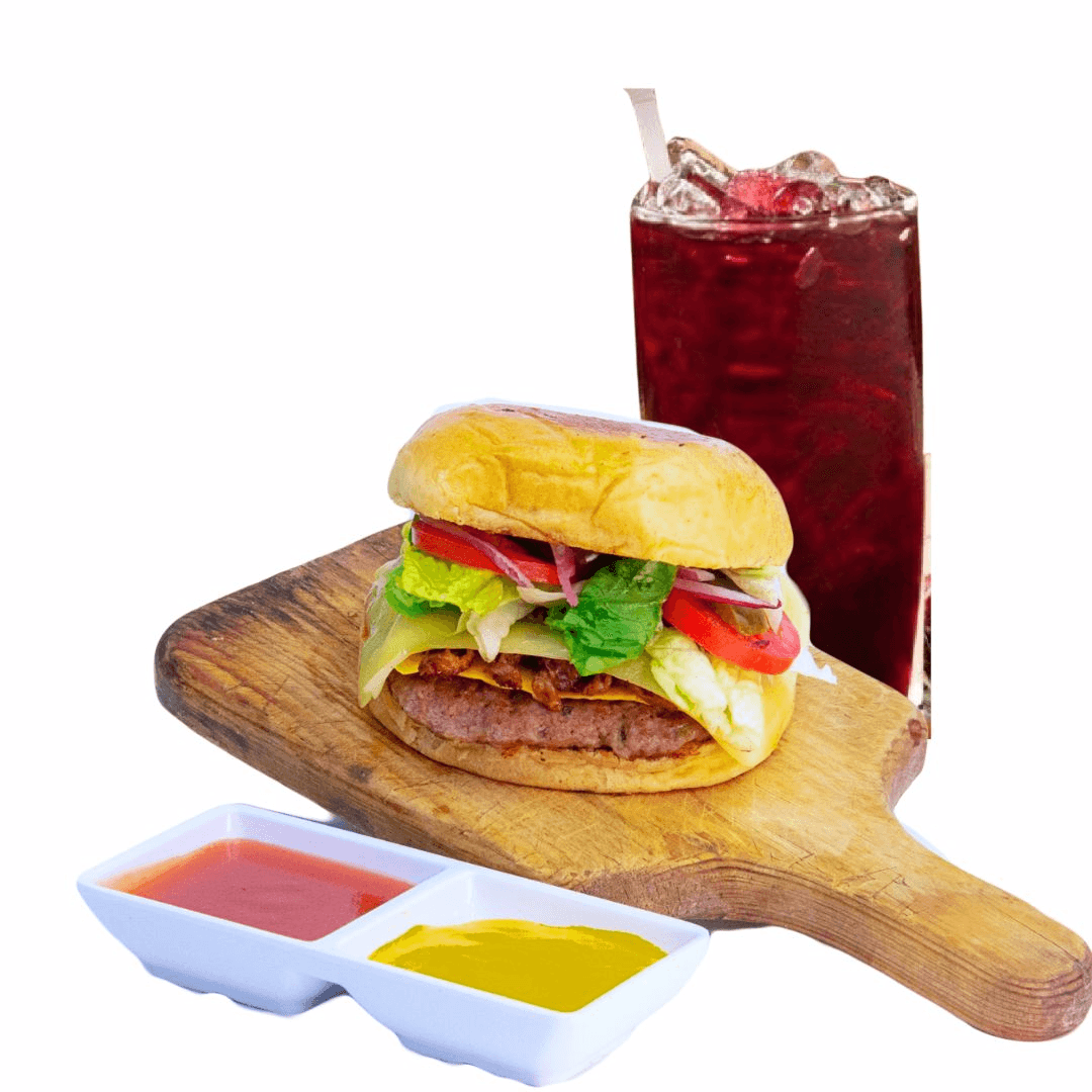 Combo 1 Hamburguesa Sencilla + Papas+ 1 Agua Fresc