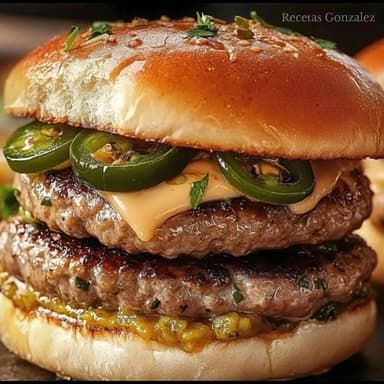 HAMBURGUESA DOBLE CARNE JALAPEÑO
