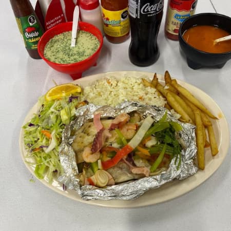 Filete Relleno de Mariscos (al Vapor)