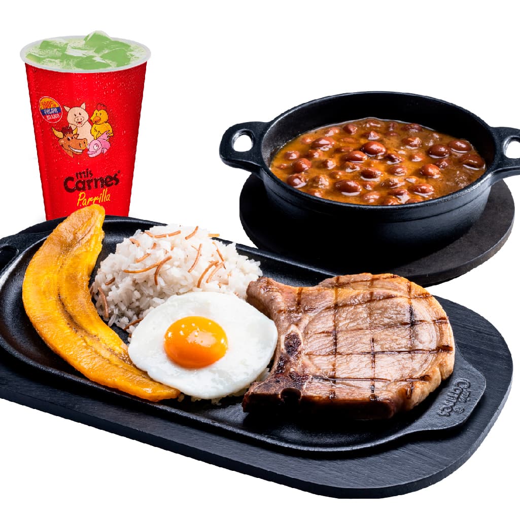 Chuletón con sopa + Limonada