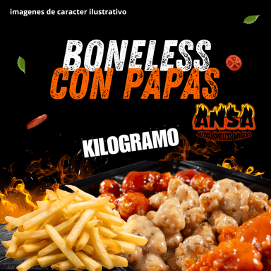 KILOGRAMOS DE BONELESS CON PAPAS