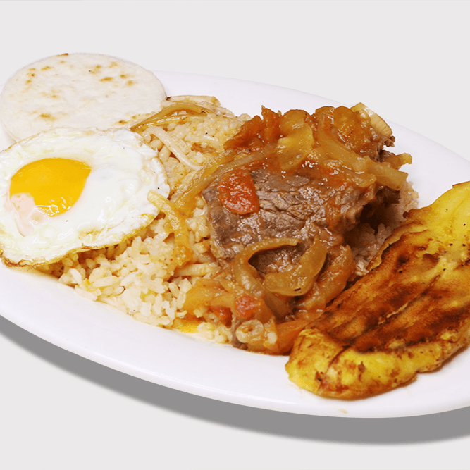 Calentado de la Abuela con Bisteck