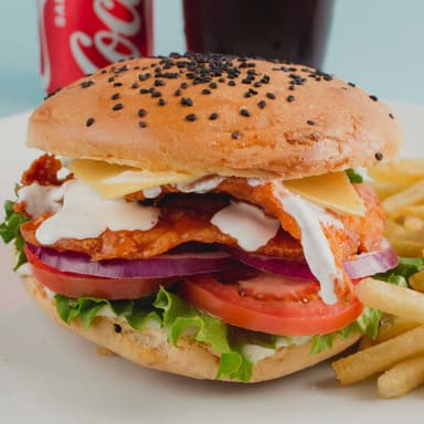 Hamburguesa Chicken Buffalo + Coca Cola