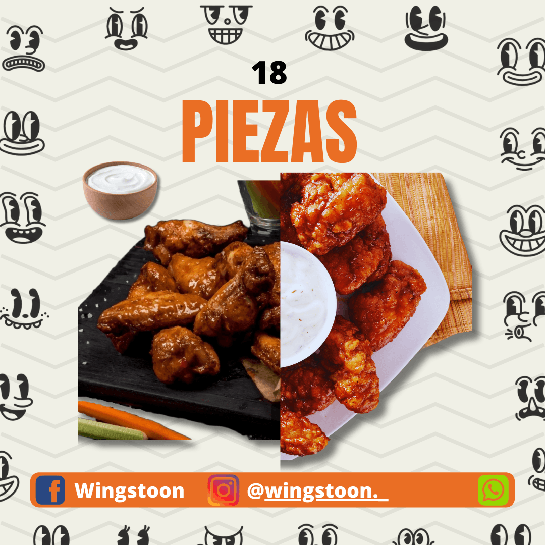 Boneless o Alitas 18 Piezas