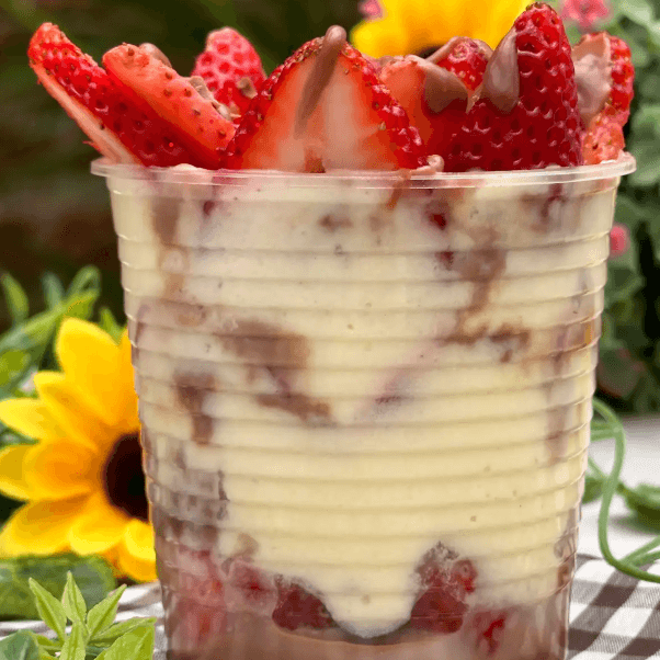 Mega Fresas con Crema y Chocolate 9 oz