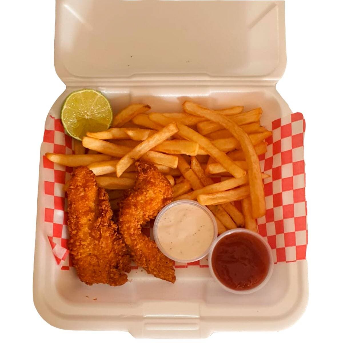 Orden de Chicken Strips con Papas