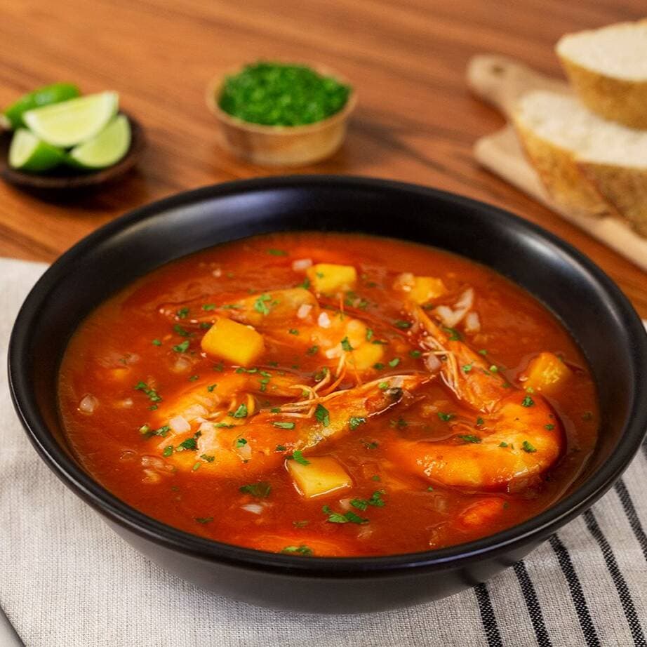Sopa de Camarón y Pulpo Mediano