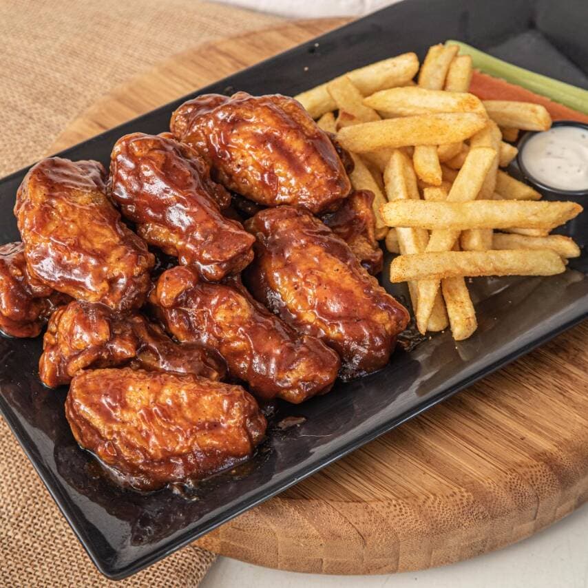Wings x12 + Papas
