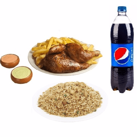 Combo: 1/2 Pollo a la Brasa + 1 Chaufa + Pepsi 1 L
