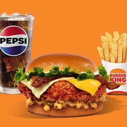 Combo 3 Quesos y Tocino Crispy King